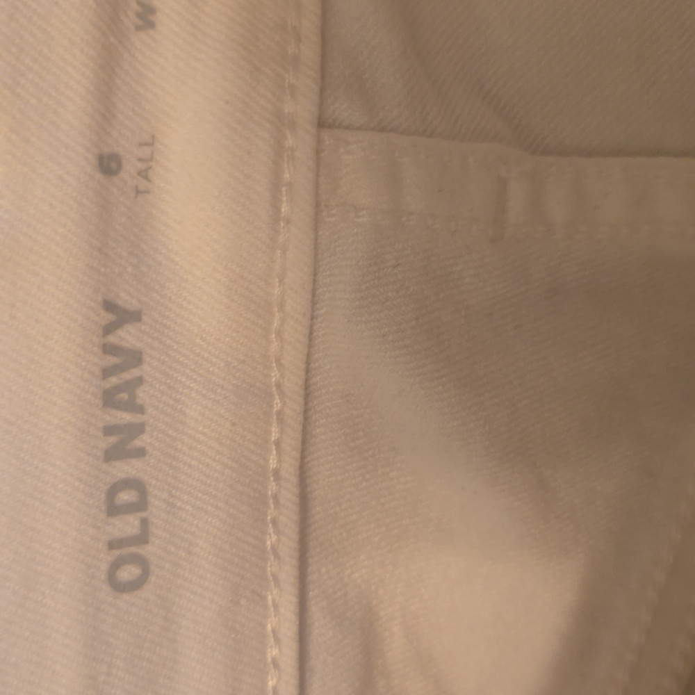 New Old Navy Women's Size 6 Tall White High-rise Wow Straight Denim Jeans - Picture 5 of 6